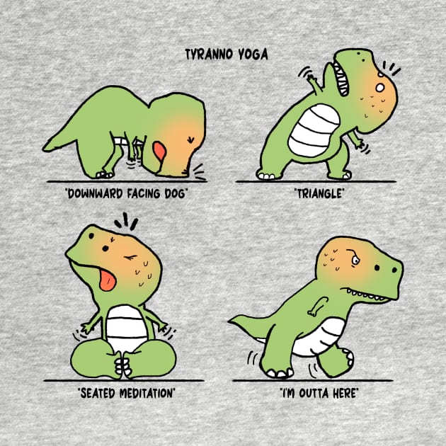 T-Rex tries Yoga by MasutaroOracle